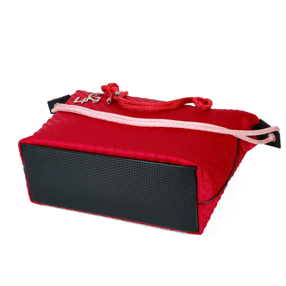 【未使用品】L4K3　QUEEN LAKE クイーンレイク ネオプレン 2WAY 人気 【美品】L4K3 クイーンレーク 2WAY ショルダーバッグ ブラック