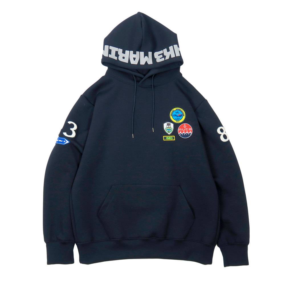 L4K3 × muta Light Bonding hoodie (43/NAVY) – l4k3.jp L4K3 × muta Light Bonding hoodie (43/NAVY) – l4k3.jp